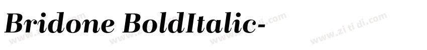 Bridone BoldItalic字体转换